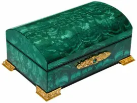 Сундучок "Чародейка" из малахита Сундучок "Чародейка" из малахита