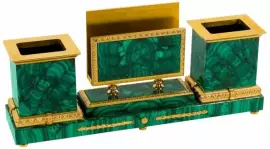 Письменный прибор "Esquire" из малахита