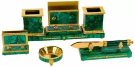 Письменный прибор "Esquire" из малахита