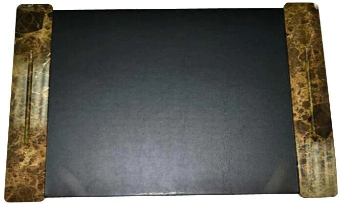 Table covering with marble elements