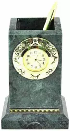 Pencil case for writing materials made of marble