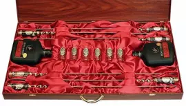 Набор шампуров из яшмы, на 6 персон, в упаковке