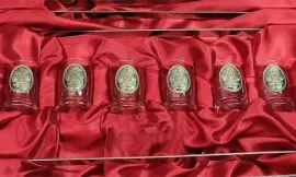 Набор шампуров из яшмы, на 6 персон, в упаковке