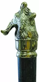 Набор шампуров из мрамора с головами зверей, на 9 персон