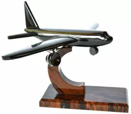 Фигурка из обсидиана "Самолет"