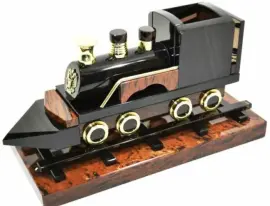 Фигурка "Поезд" из обсидиана с гербом России Фигурка "Поезд" из обсидиана с гербом России