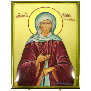 Икона из серебра "Святая Ксения Петербургская"