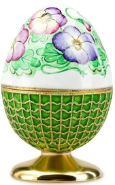Viola egg box made of silver