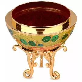 Шкатулка-яйцо "Жар-птица" медь, эмаль