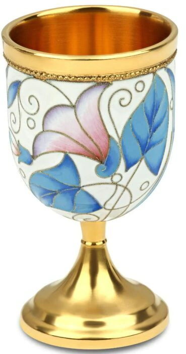A glass from the liqueur set "Bouquet" made of silver