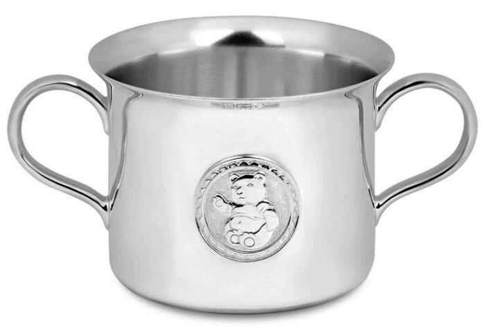 Children's mug "Teddy Bear" made of silver