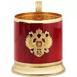 The cup holder is "Stamped" made of copper