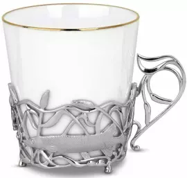 The cup holder "Pike" made of silver