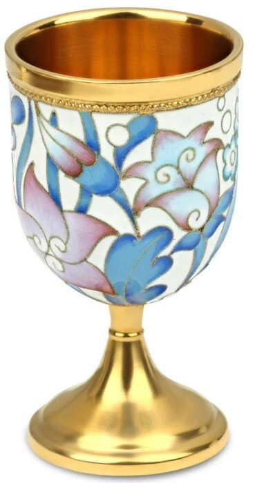 A glass from the Bouquet liqueur set made of silver