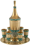 Set of liqueur "Petals" (silver, enamel)