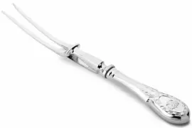 Вилка для мяса из набора "Государственный Герб РФ" без золочения