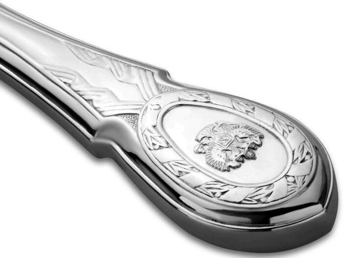 Meat fork from the set "State Coat of Arms of the Russian Federation" without gilding