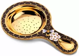 Ситечко из набора "Пчелка" из серебра