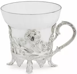 Cup holder "Patterns" made of silver