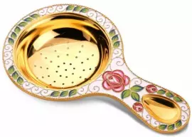 Ситечко из набора "Розочка" из серебра