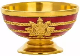 Розетка для варенья из чайного сервиза "Масленица" (серебро, эмаль)