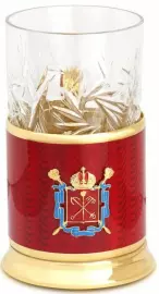 Подстаканник "Государственный" из серебра