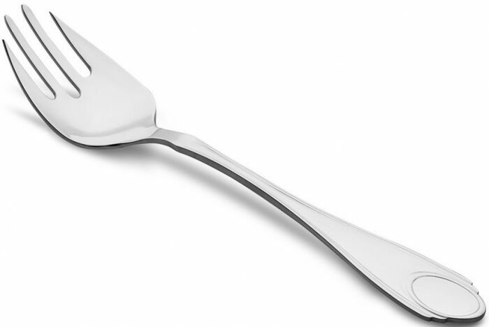 Fish fork from the set "Classic" made of silver