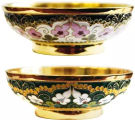 Ваза для варенья из кофейного сервиза (серебро, эмаль)