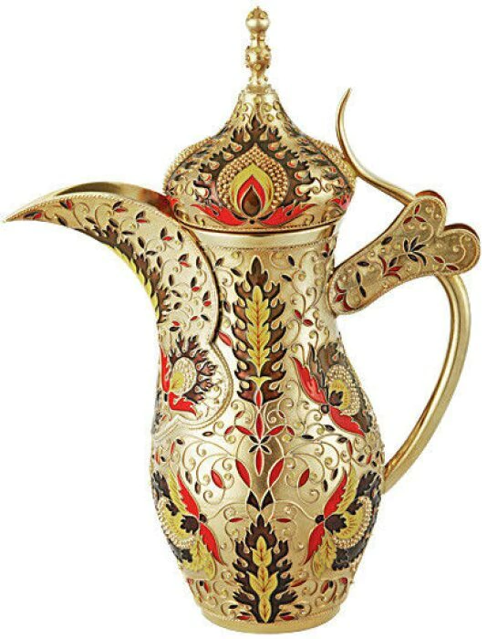 Coffee pot from the Hottabych coffee set (silver, enamel)