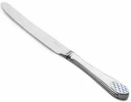 Нож столовый из набора "Элегант Кобальтовая сетка" из серебра Нож столовый из набора "Элегант Кобальтовая сетка" из серебра