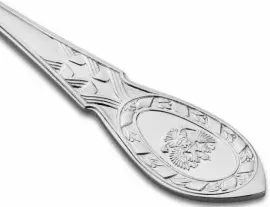 Вилка для рыбы из набора "Государственный Герб РФ" без золочения