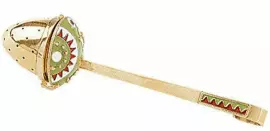 Чайница "Пчелка" из серебра с золочением