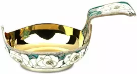 Wedding ladle with cubic zirconia