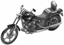 Мотоцикл "Harley Davidson" из серебра