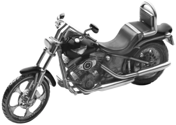 Мотоцикл "Harley Davidson" из серебра