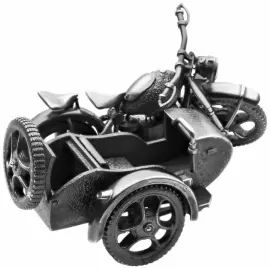 Мотоцикл "УРАЛ М-72" из серебра