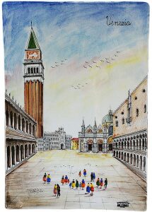 Ceramic painting "Piazzetta San Marco"