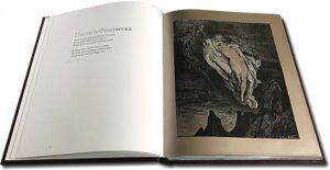 Книга в кожаном переплете "Сцены из Божественной Комедии в иллюстрациях Гюстава Доре"