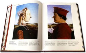 The leather-bound book "Museums of the world. Painting Collection"