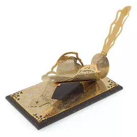 Подставка для бутылки вина "Изобилие" на яшме, Златоуст