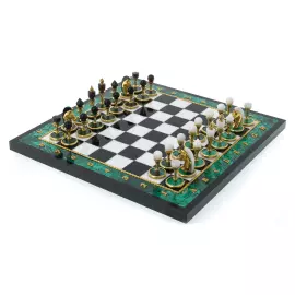 Шахматы из малахита "Классик Компакт"