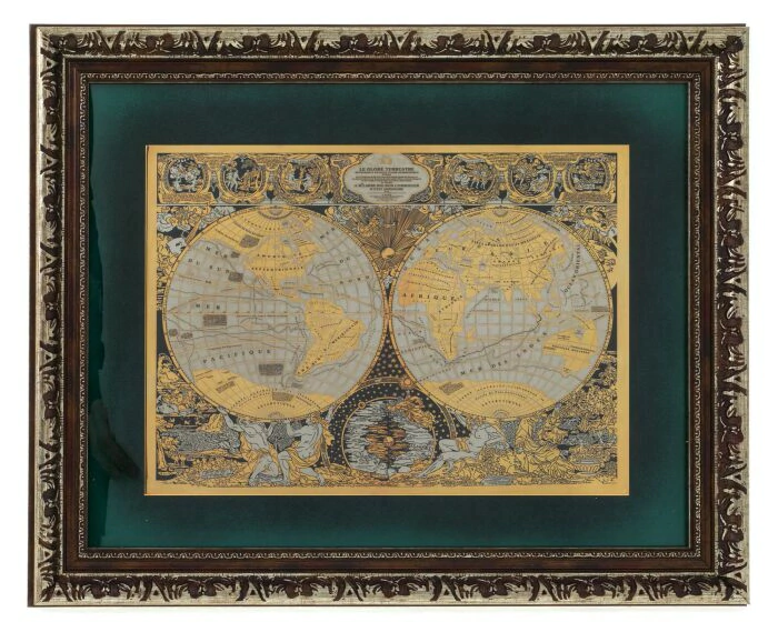 Panel "Map of the ancient world" Zlatoust