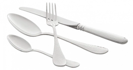 Silver-plated "Drop forged" cutlery set (24 items)