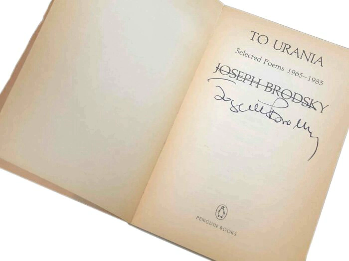 Книга "Избранные поэмы" с автографом Иосифа Бродского