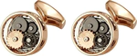 Gears gold cufflinks