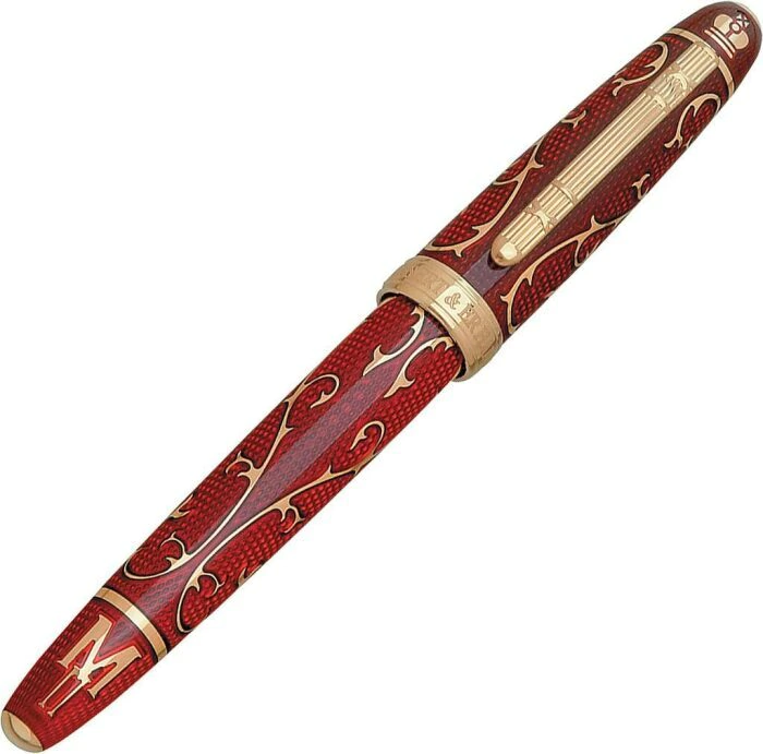 Faberge red fountain pen