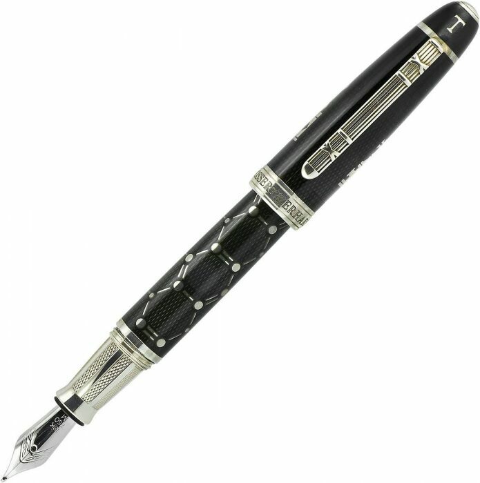 Fountain pen "Oil" silver