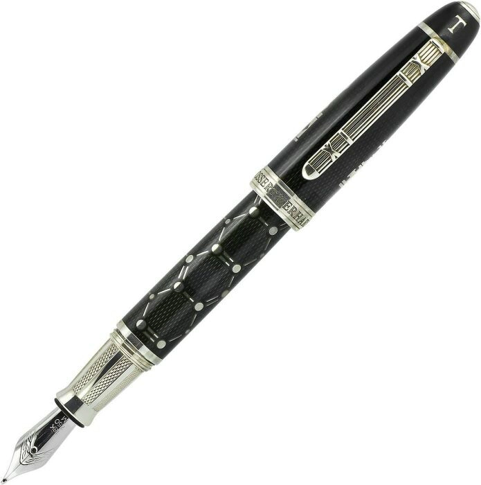 Fountain pen "Oil" silver