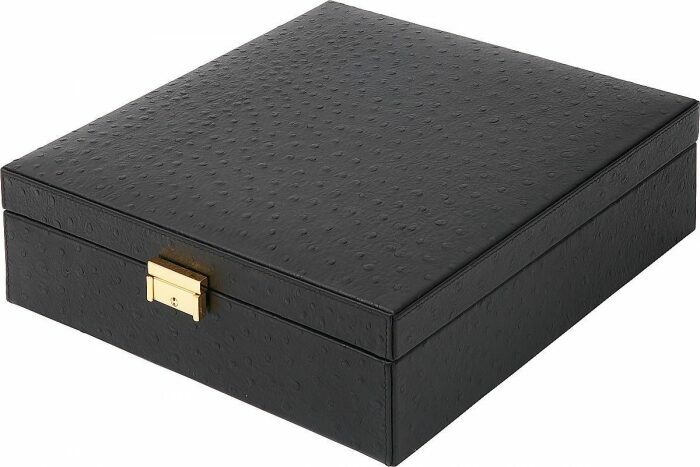 Шкатулка для 9-ти часов и украшений "Турин" черный