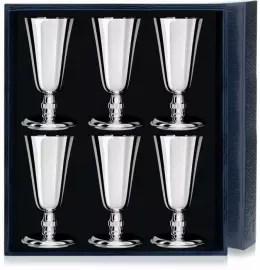 Set of silver liqueur glasses No. 4 for 6 persons
